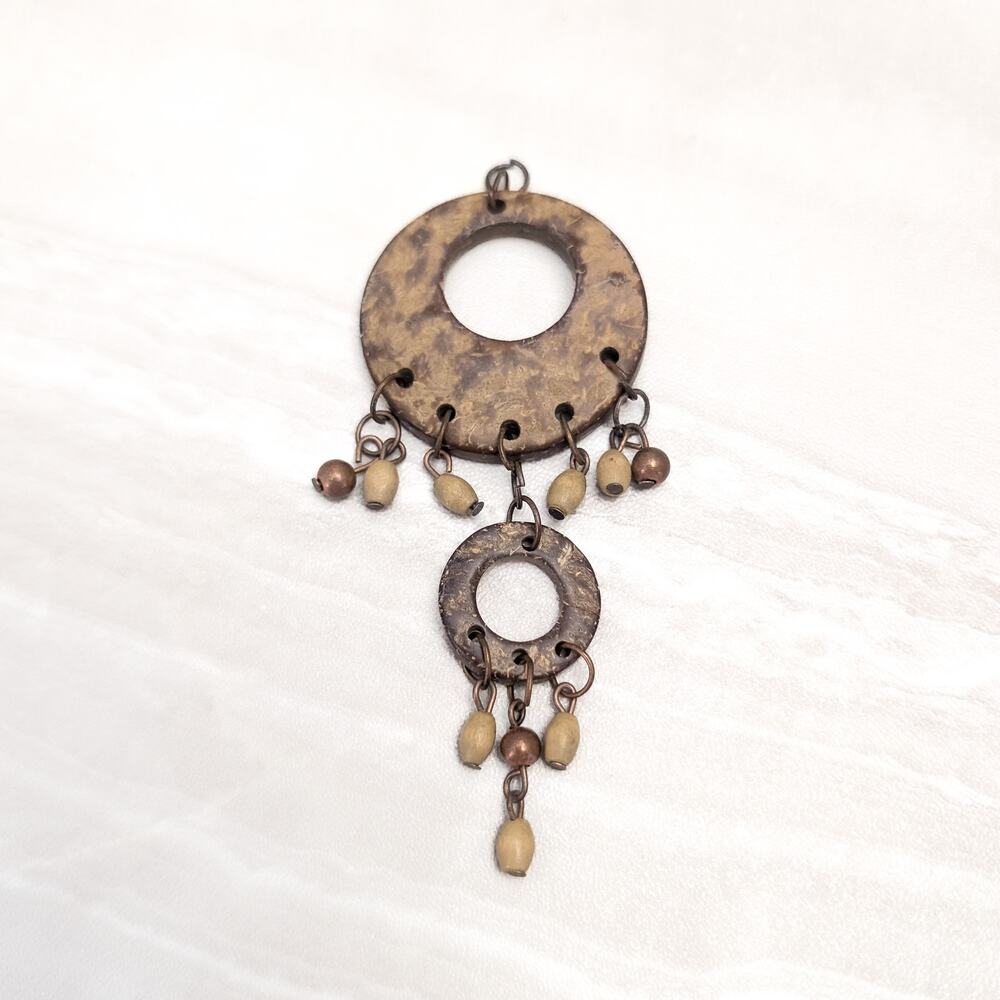Vintage Pendant Extra Long Boho Style Dangle - No Chain Included